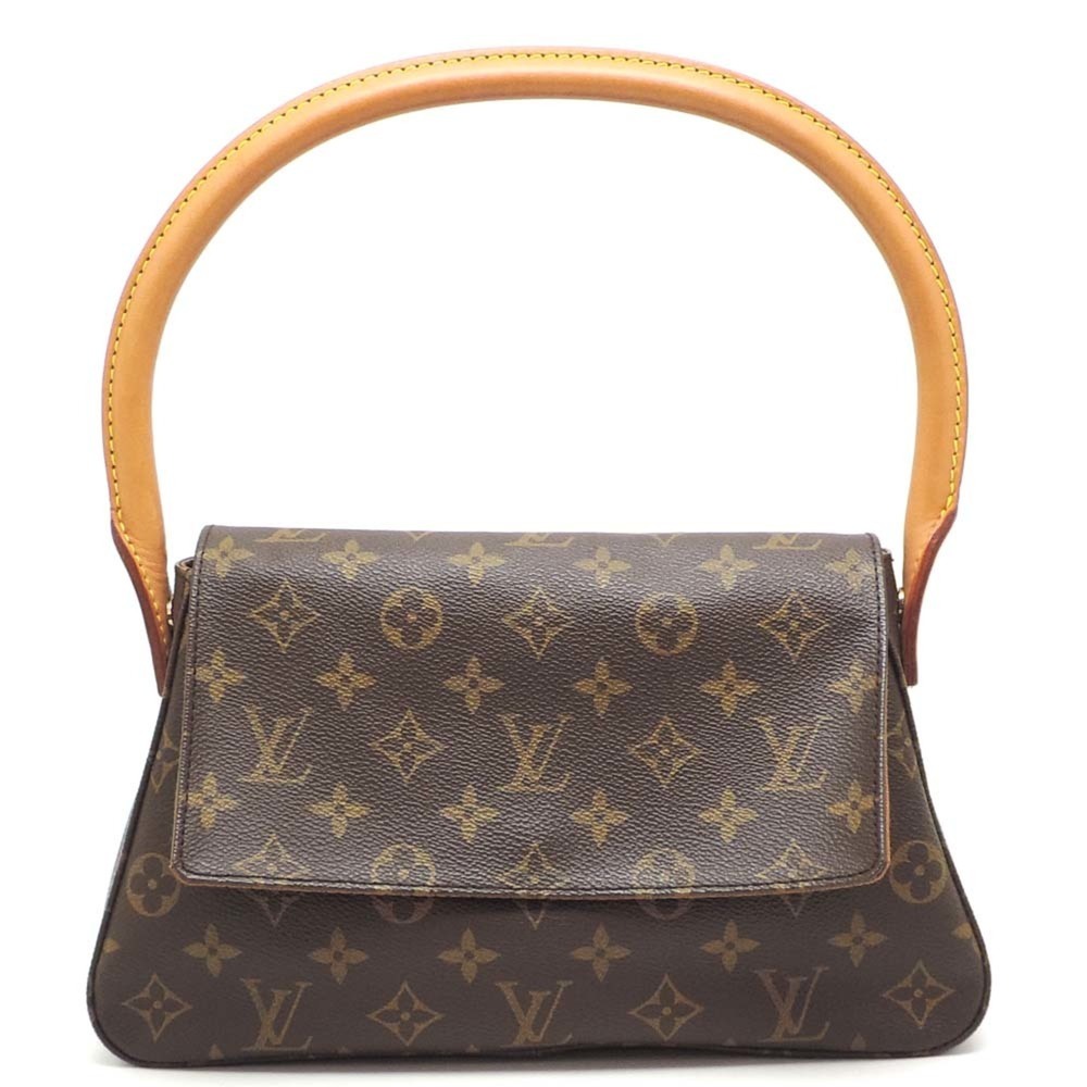 LOUIS VUITTON Brown Monogram Mini Looping Bag